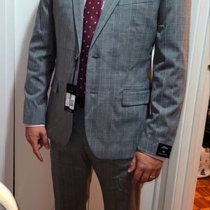 RW Checkered Grey Slim Suit